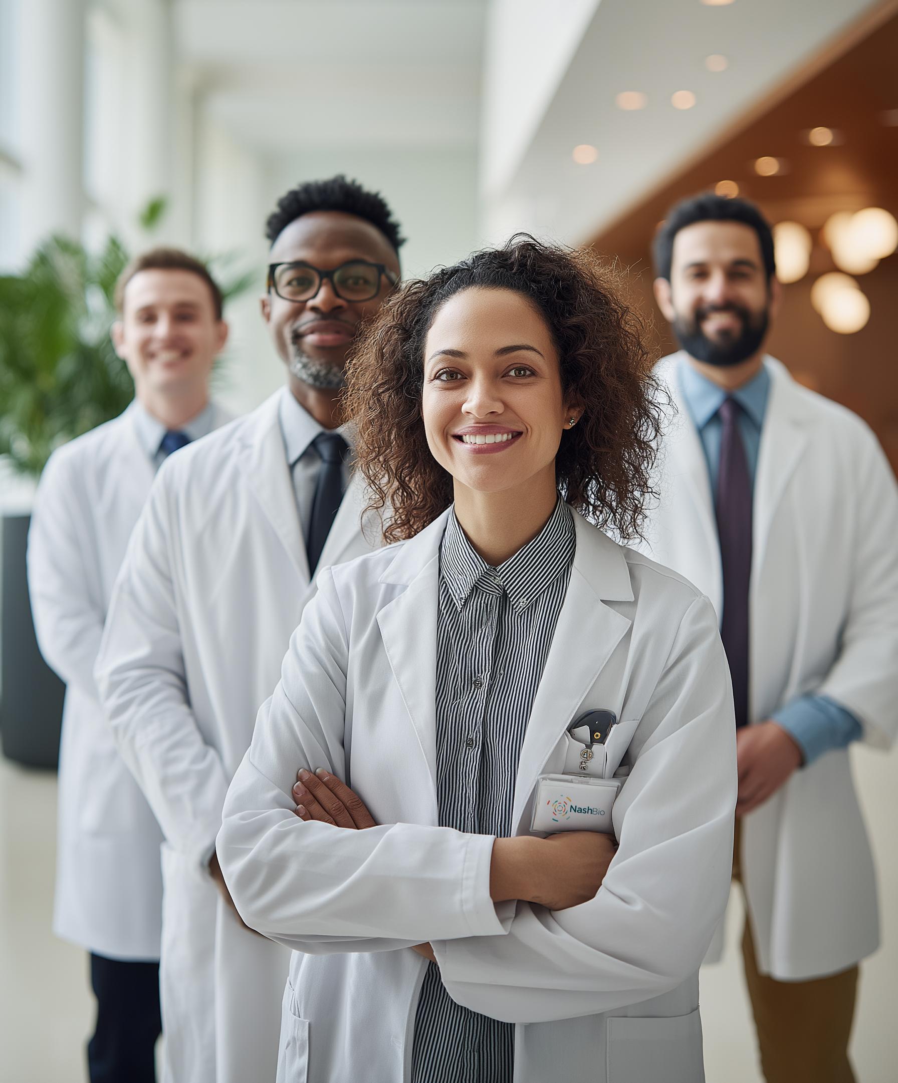 Data scientist working